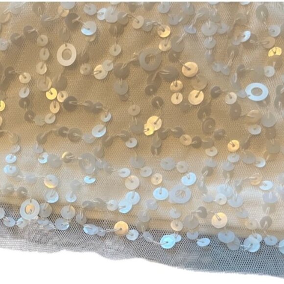 Adrianna Papell Off Shoulder All Over Sequin Blouse | Size US 2 - Picture 8 of 9